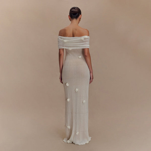 The Sage Rosette Gown