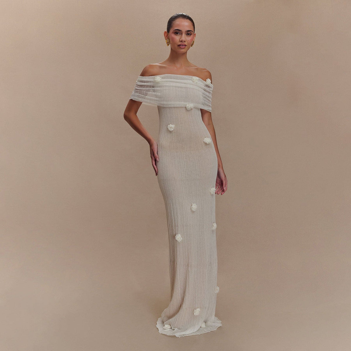 The Sage Rosette Gown