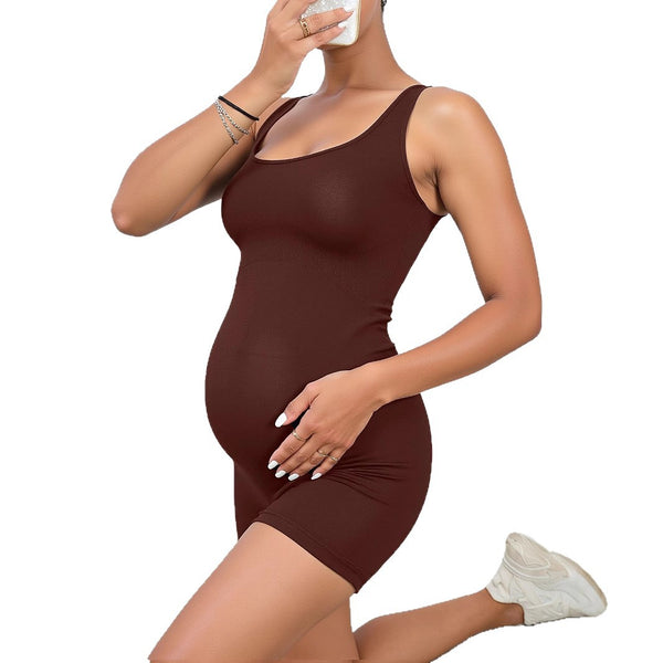 Criss-Cross Comfort Maternity Romper