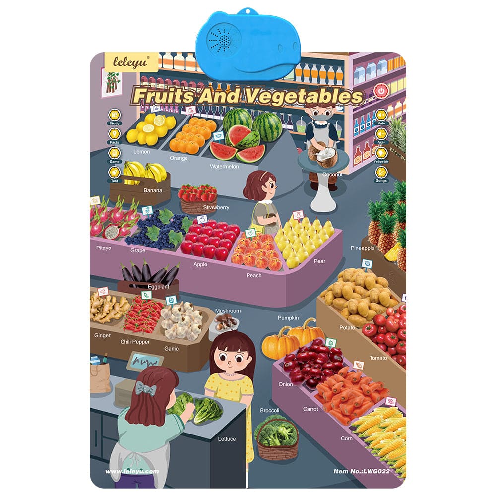 Talking English learning board for children