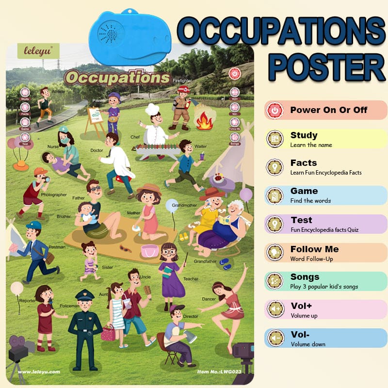 Talking English learning board for children