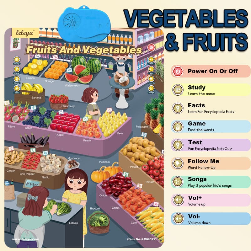 Talking English learning board for children