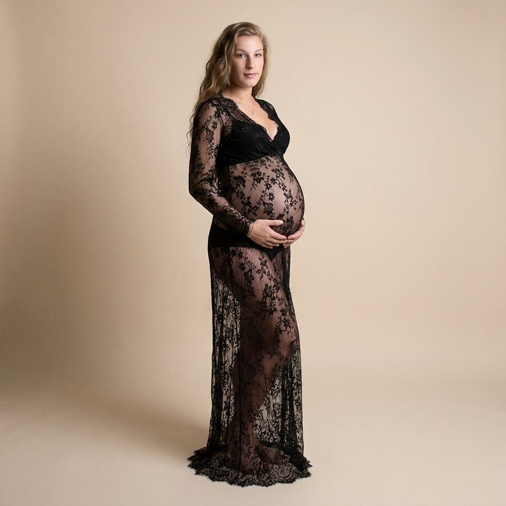 The Noir Lace Gown
