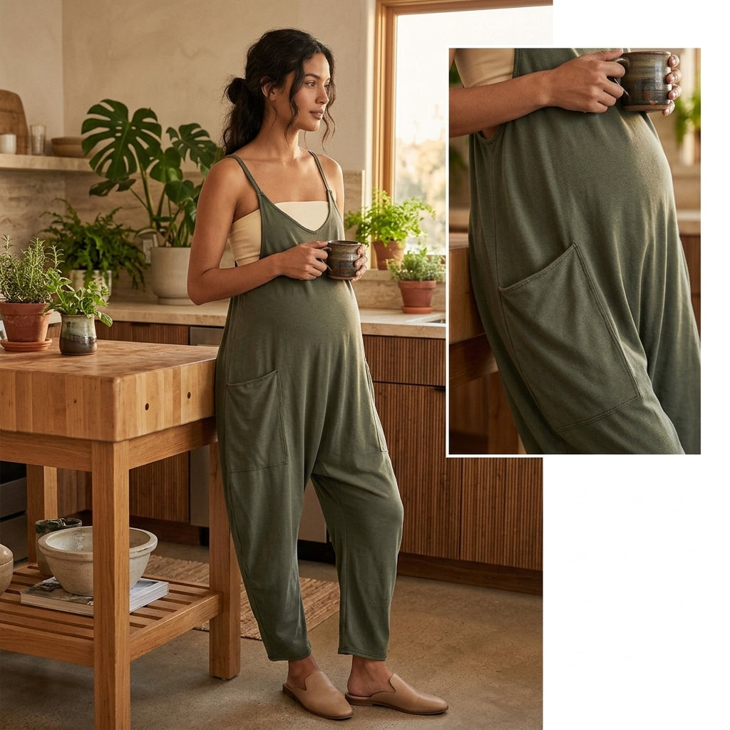 Relaxed Fit Romper - Maternity & Postpartum