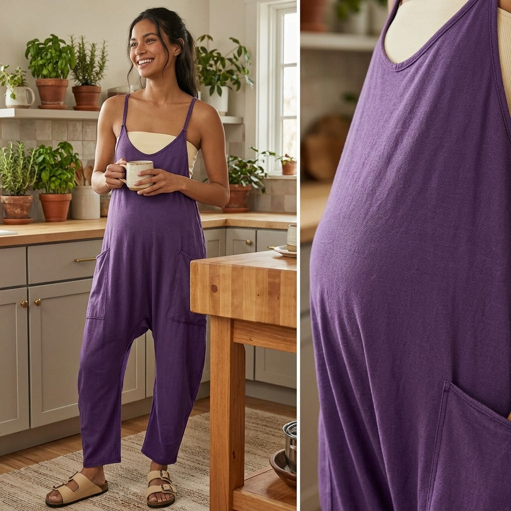 Relaxed Fit Romper - Maternity & Postpartum