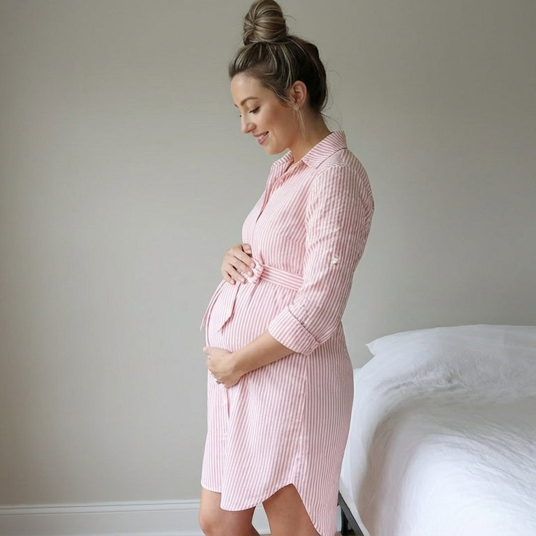 Serenity Stripes Maternity Dress