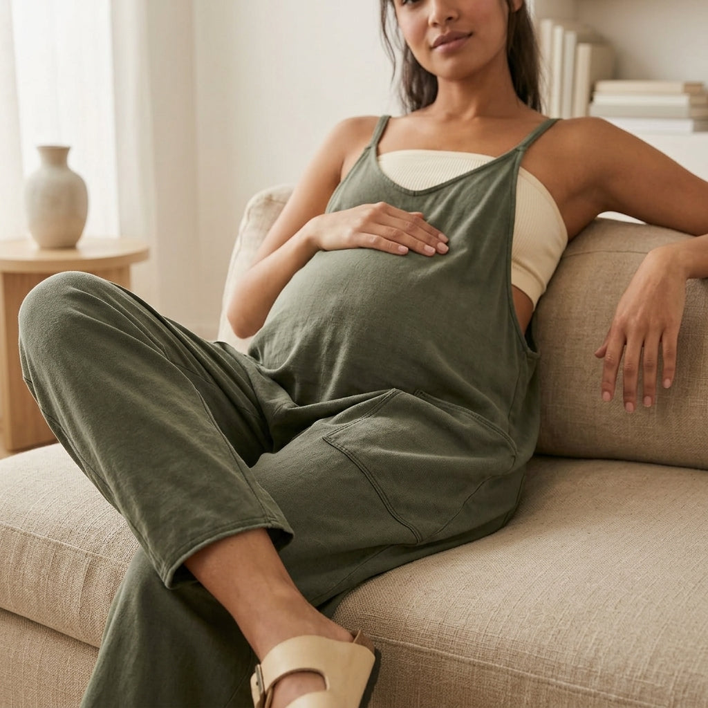 Relaxed Fit Romper - Maternity & Postpartum